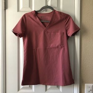 Figs mauve scrub set XXS